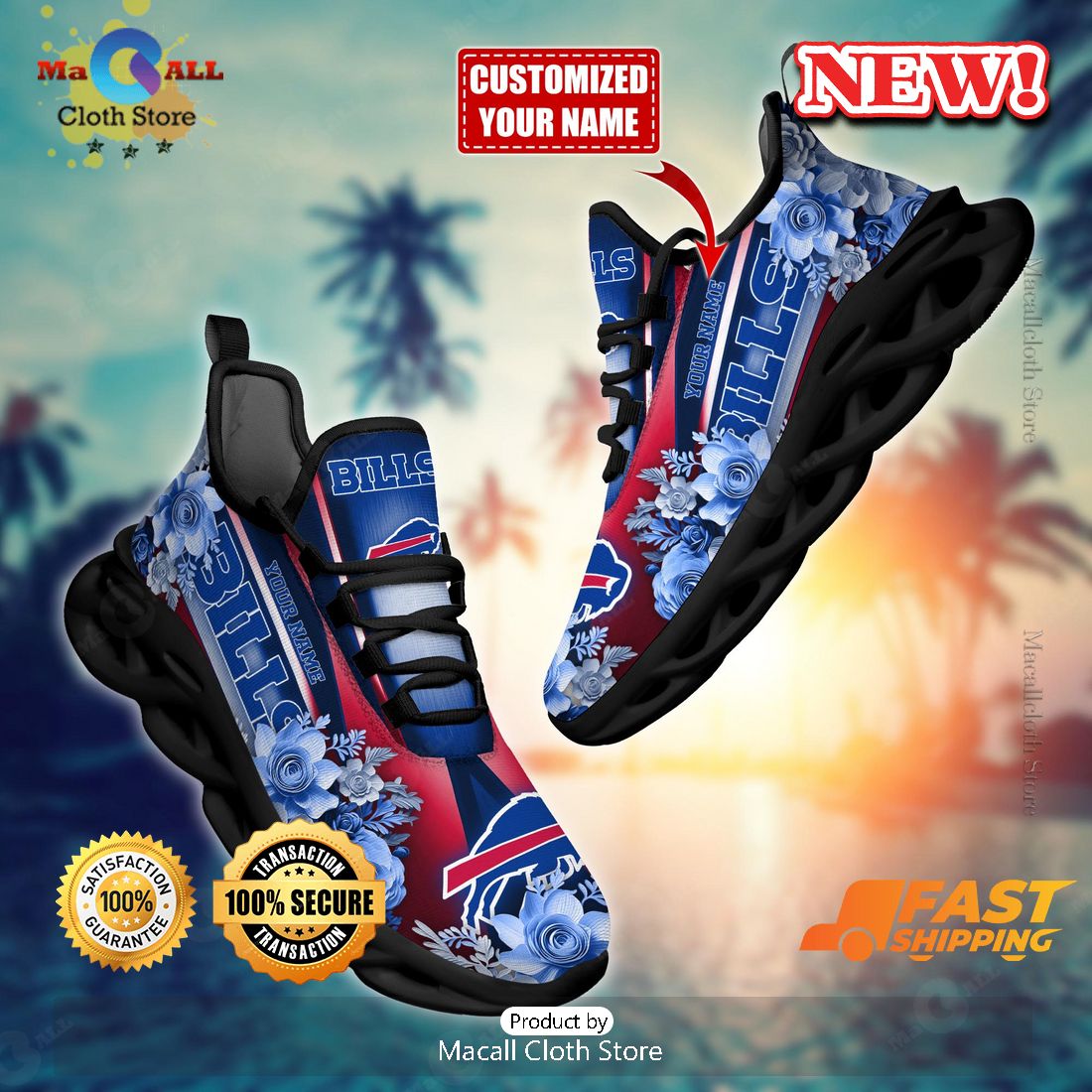 Buffalo Bills Customize Luxry For Sports Max Soul Sneaker Buffalo Bills Customize Luxry For Sports Max Soul Sneaker