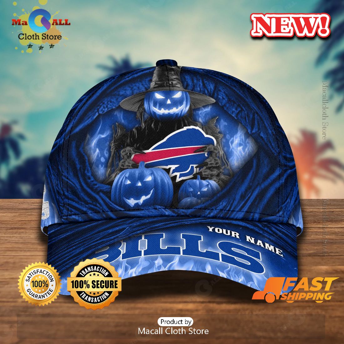 Buffalo Bills Special Halloween Custom For This Season Cap Buffalo Bills Special Halloween Custom For This Season Cap