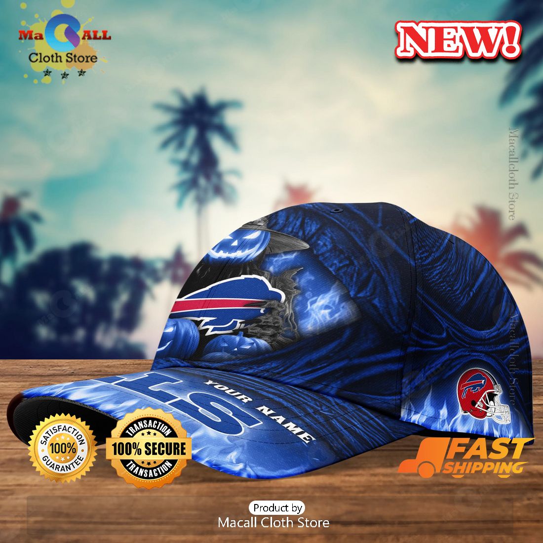 Buffalo Bills Special Halloween Custom For This Season Cap Buffalo Bills Special Halloween Custom For This Season Cap