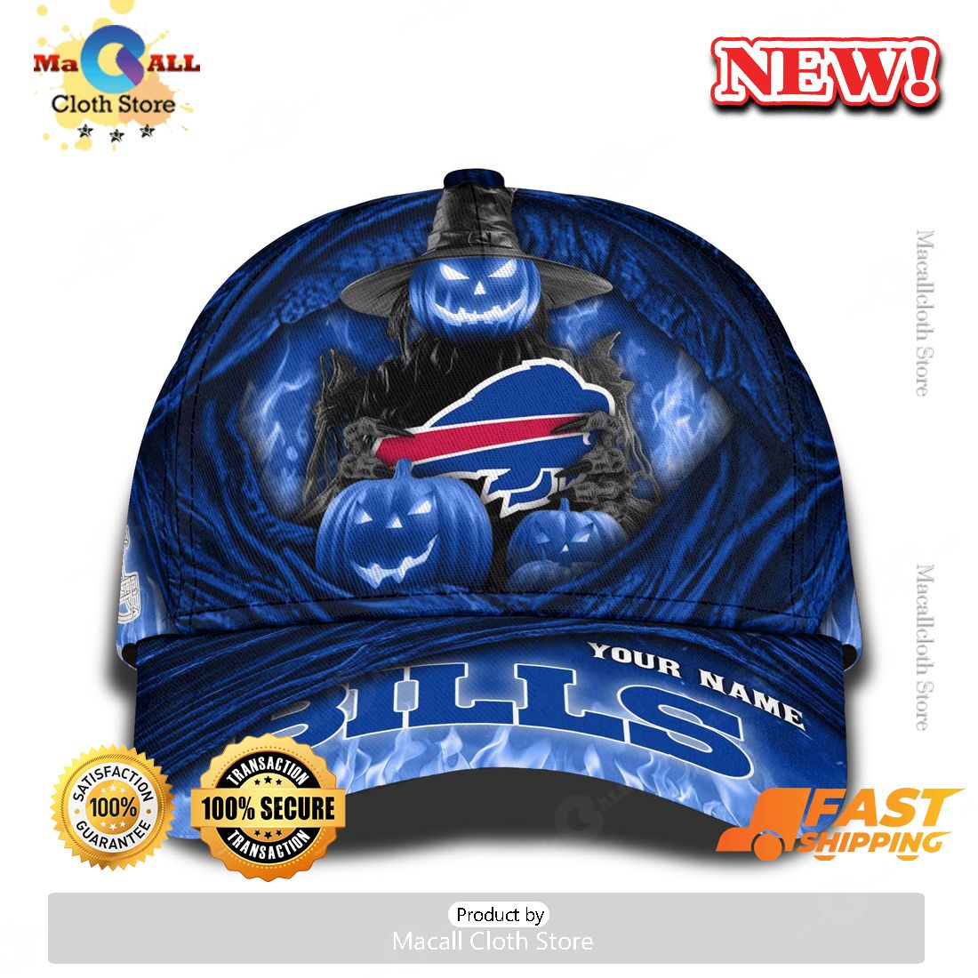 Buffalo Bills Special Halloween Custom For This Season Cap Buffalo Bills Special Halloween Custom For This Season Cap