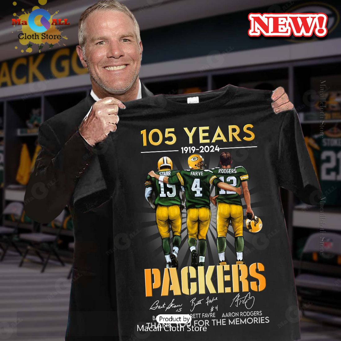 105 Years 1919-2024 Packers Memories Signatures T-Shirt 105 Years 1919-2024 Packers Memories Signatures T-Shirt