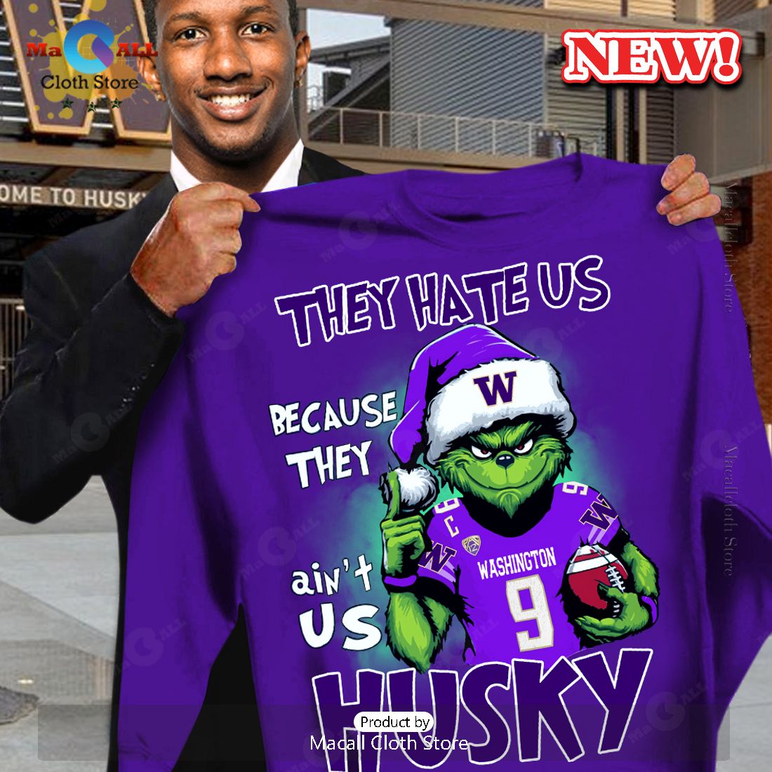 They Hate Us Because They Ain't Us Husky T-Shirt They Hate Us Because They Ain't Us Husky T-Shirt