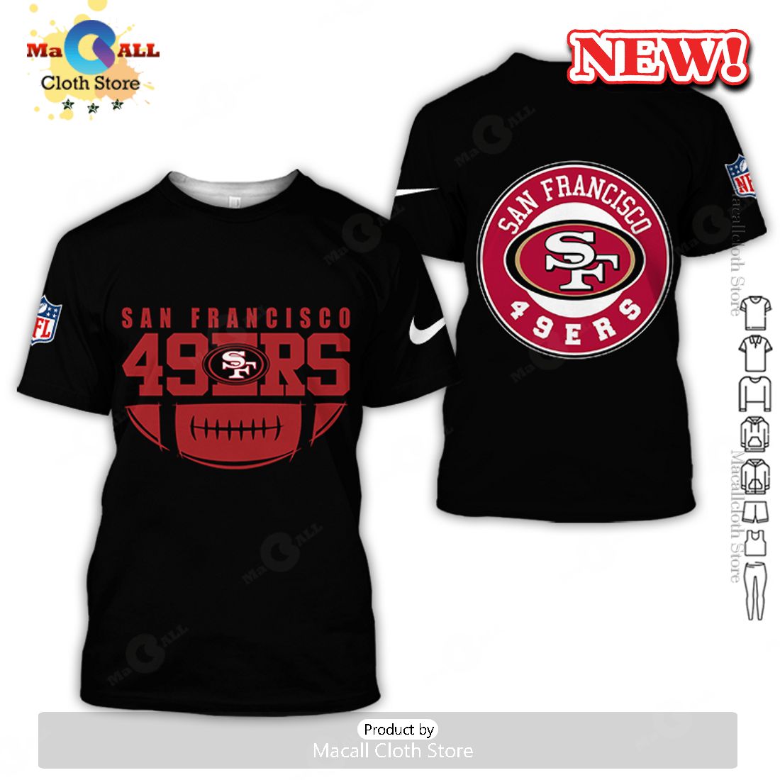 San Francisco 49ers 2023 All Over Printed Clothes Hoodie San Francisco 49ers 2023 All Over Printed Clothes Hoodie