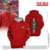 San Francisco 49ers All Over Printed Clothes Black Hoodie 3D