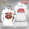 San Francisco 49ers All Over Printed Clothes Black Hoodie 3D