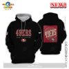 San Francisco 49ers All Over Printed Clothes Red Hoodie 3D