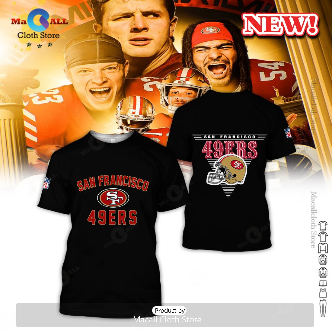 San Francisco 49ers New Arrivals All Over Printed Hoodie 3D San Francisco 49ers New Arrivals All Over Printed Hoodie 3D
