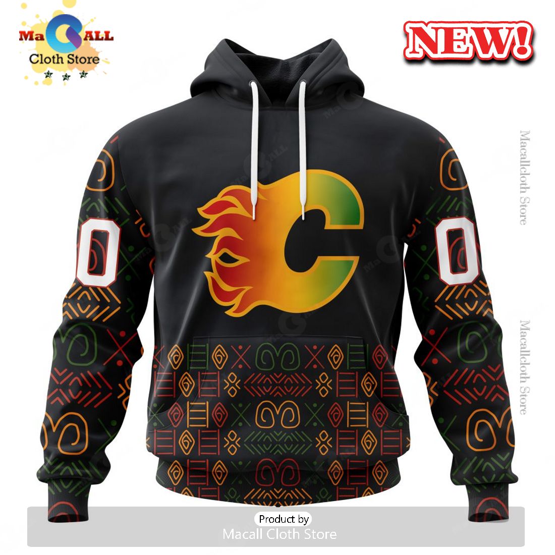 NHL Calgary Flames Special Design For Black History Month Hoodie 3D