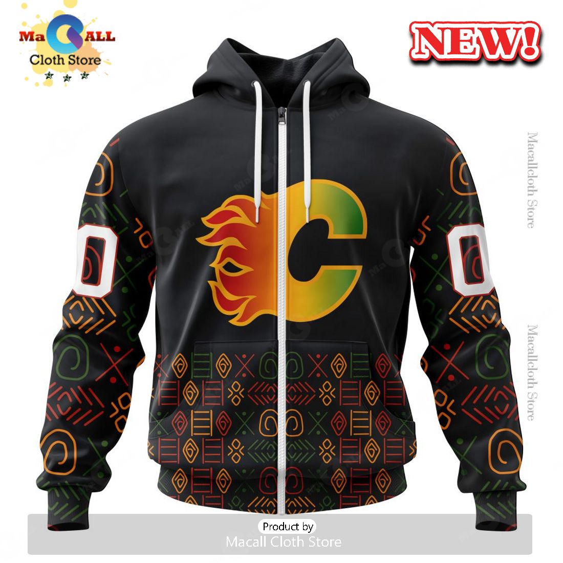 NHL Calgary Flames Special Design For Black History Month Hoodie 3D