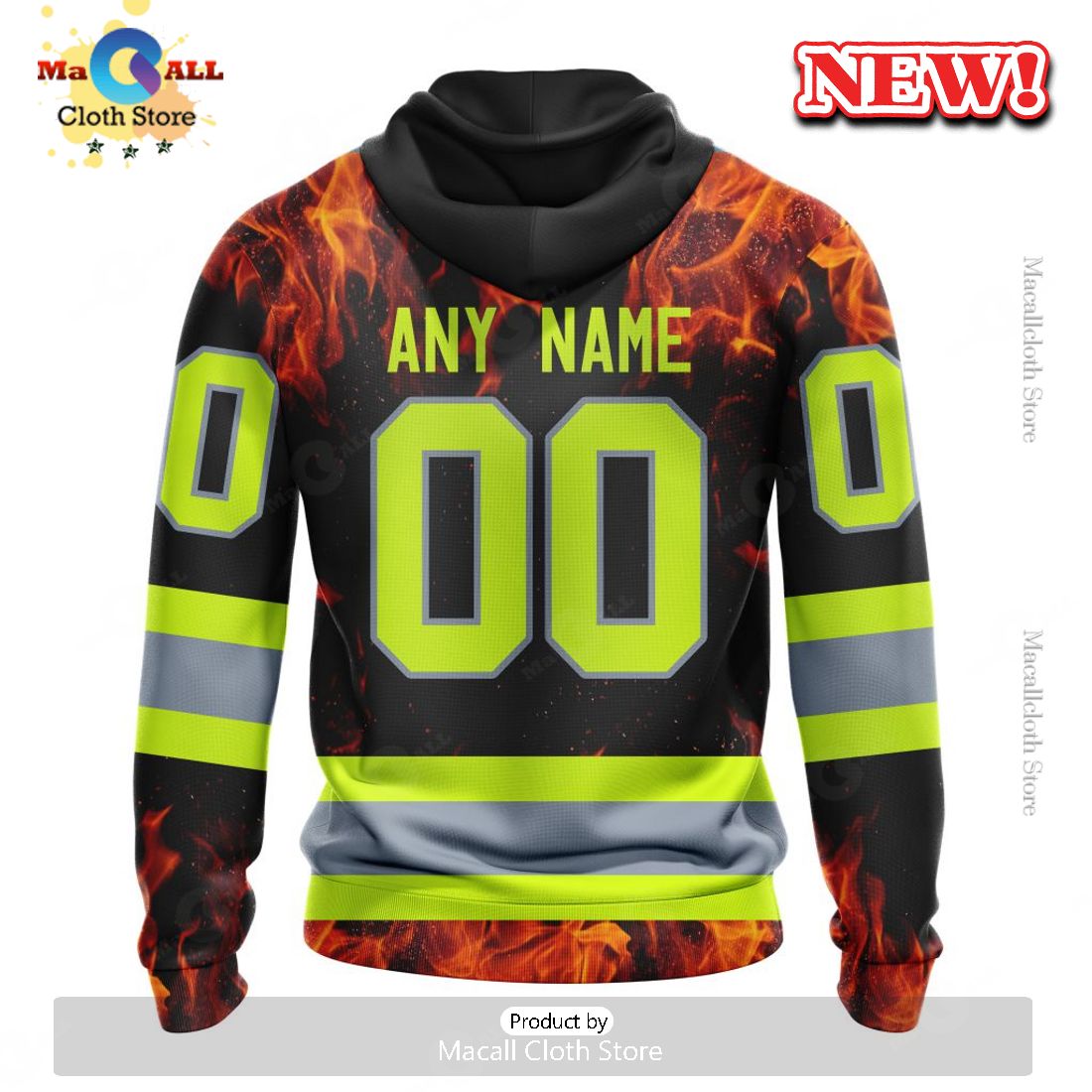 NHL Calgary Flames Special Design Honoring Firefighters Hoodie 3D NHL Calgary Flames Special Design Honoring Firefighters Hoodie 3D