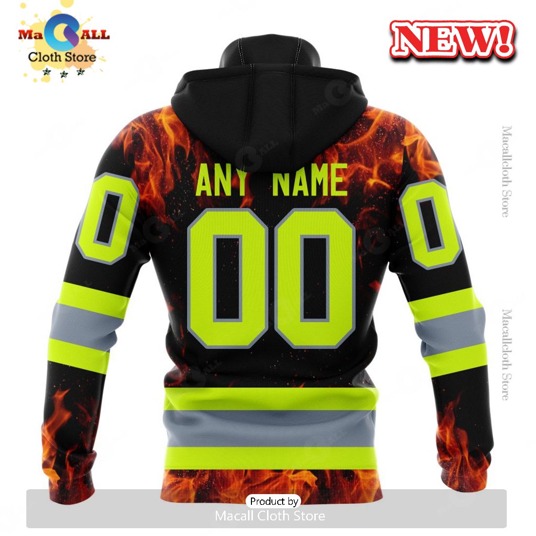 NHL Calgary Flames Special Design Honoring Firefighters Hoodie 3D NHL Calgary Flames Special Design Honoring Firefighters Hoodie 3D
