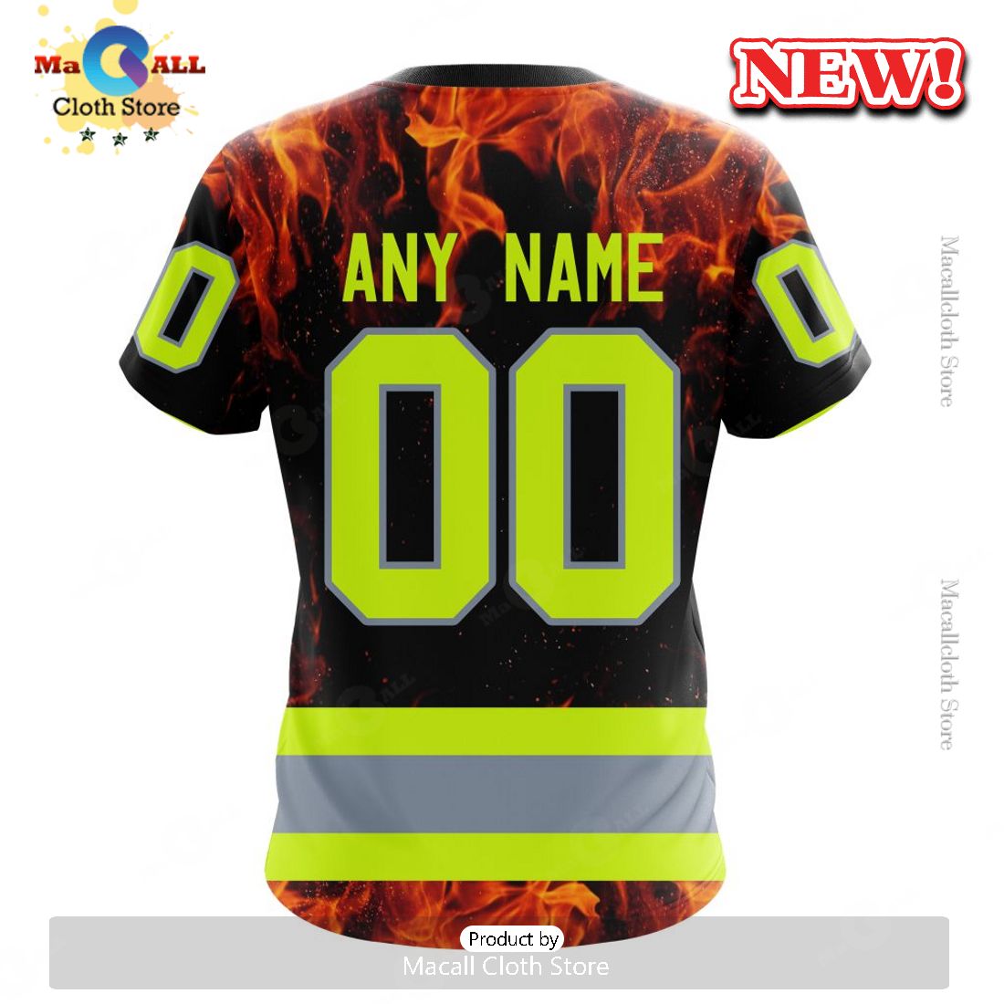 NHL Calgary Flames Special Design Honoring Firefighters Hoodie 3D NHL Calgary Flames Special Design Honoring Firefighters Hoodie 3D