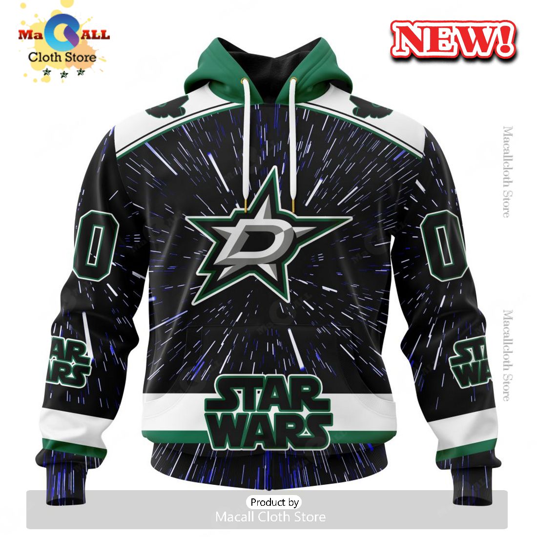 NHL Dallas Stars Special Star Wars Design Hoodie 3D