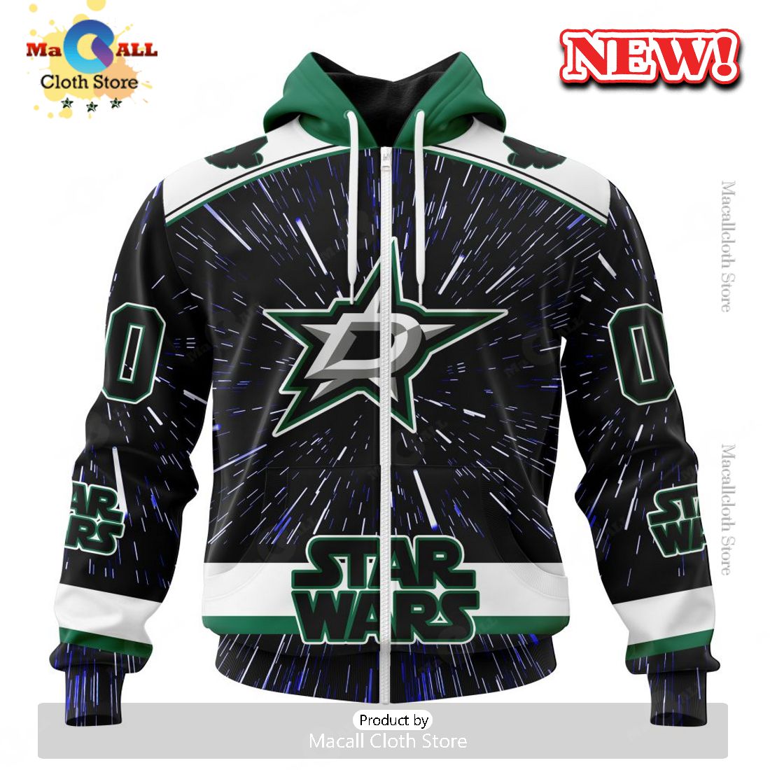 NHL Dallas Stars Special Star Wars Design Hoodie 3D