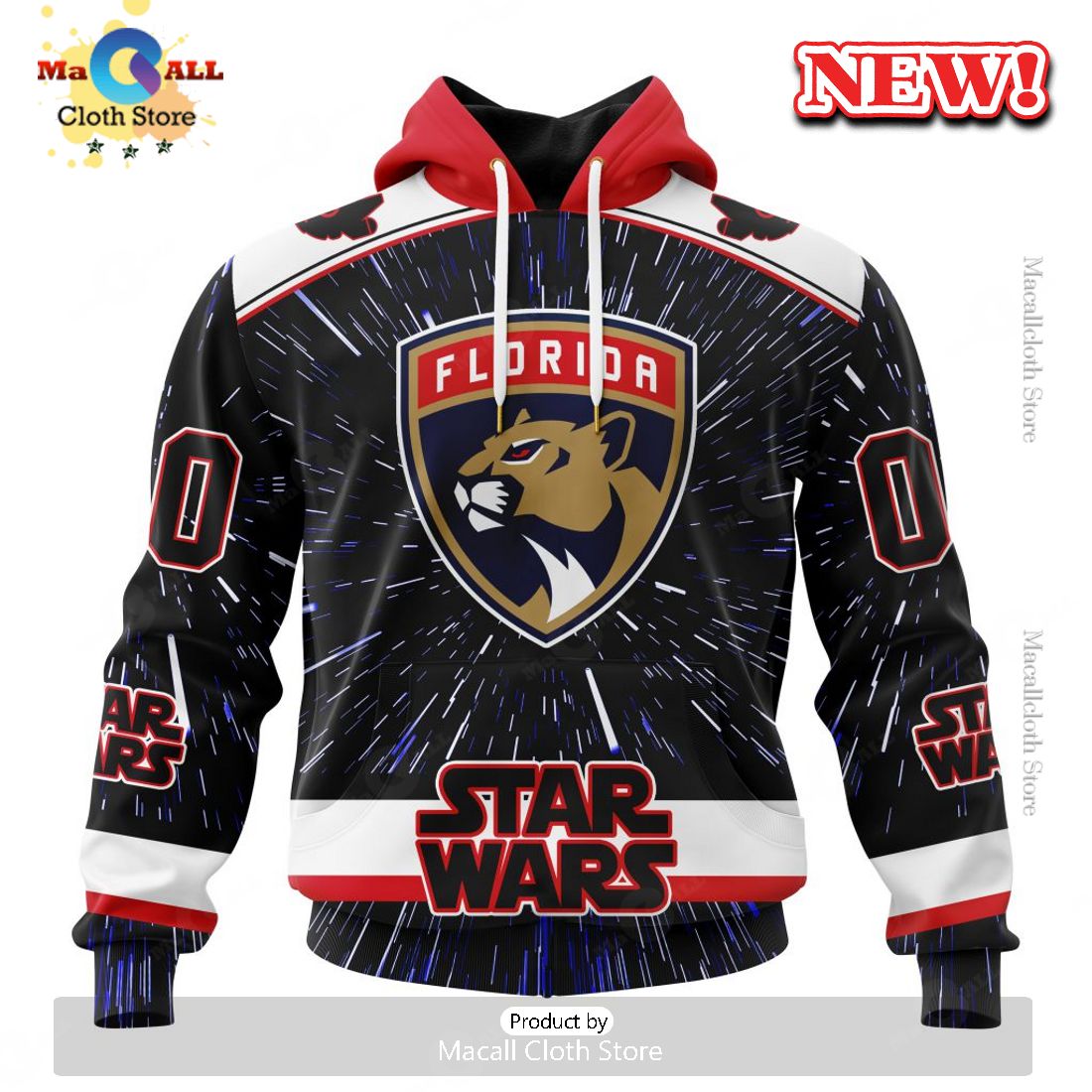 NHL Florida Panthers Special Star Wars Design Hoodie 3D