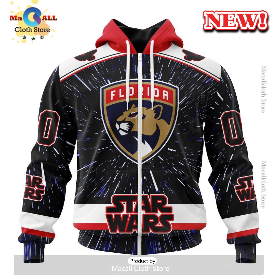 NHL Florida Panthers Special Star Wars Design Hoodie 3D