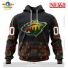NHL Minnesota Wild Special Design Honoring Firefighters Hoodie 3D