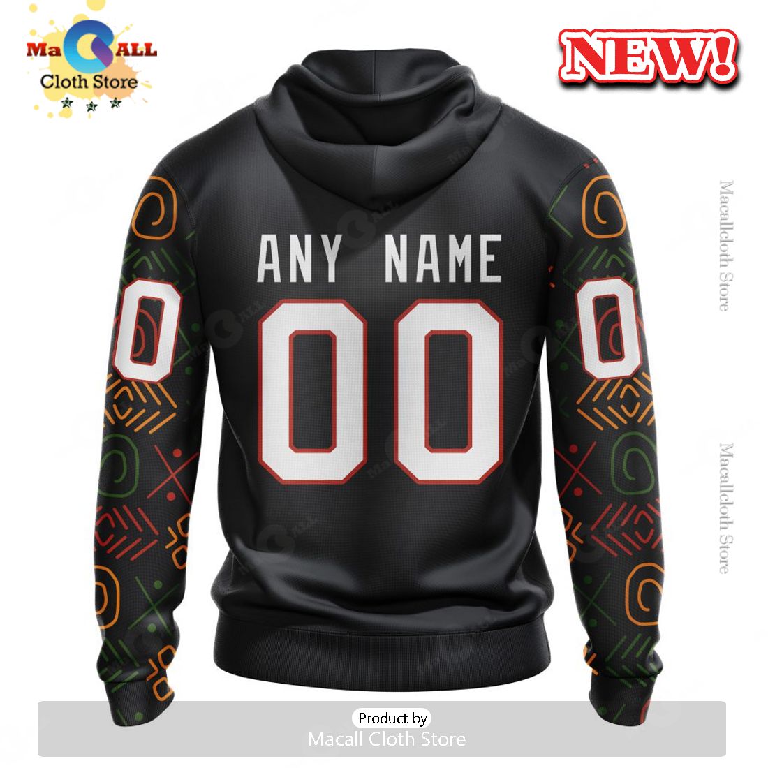 NHL Ottawa Senators Special Design For Black History Month Hoodie 3D NHL Ottawa Senators Special Design For Black History Month Hoodie 3D