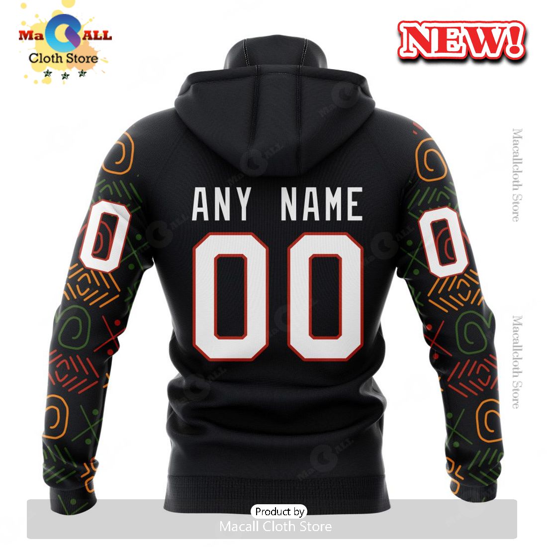 NHL Ottawa Senators Special Design For Black History Month Hoodie 3D NHL Ottawa Senators Special Design For Black History Month Hoodie 3D