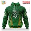 NHL Seattle Kraken Special Design Honoring Firefighters Hoodie 3D