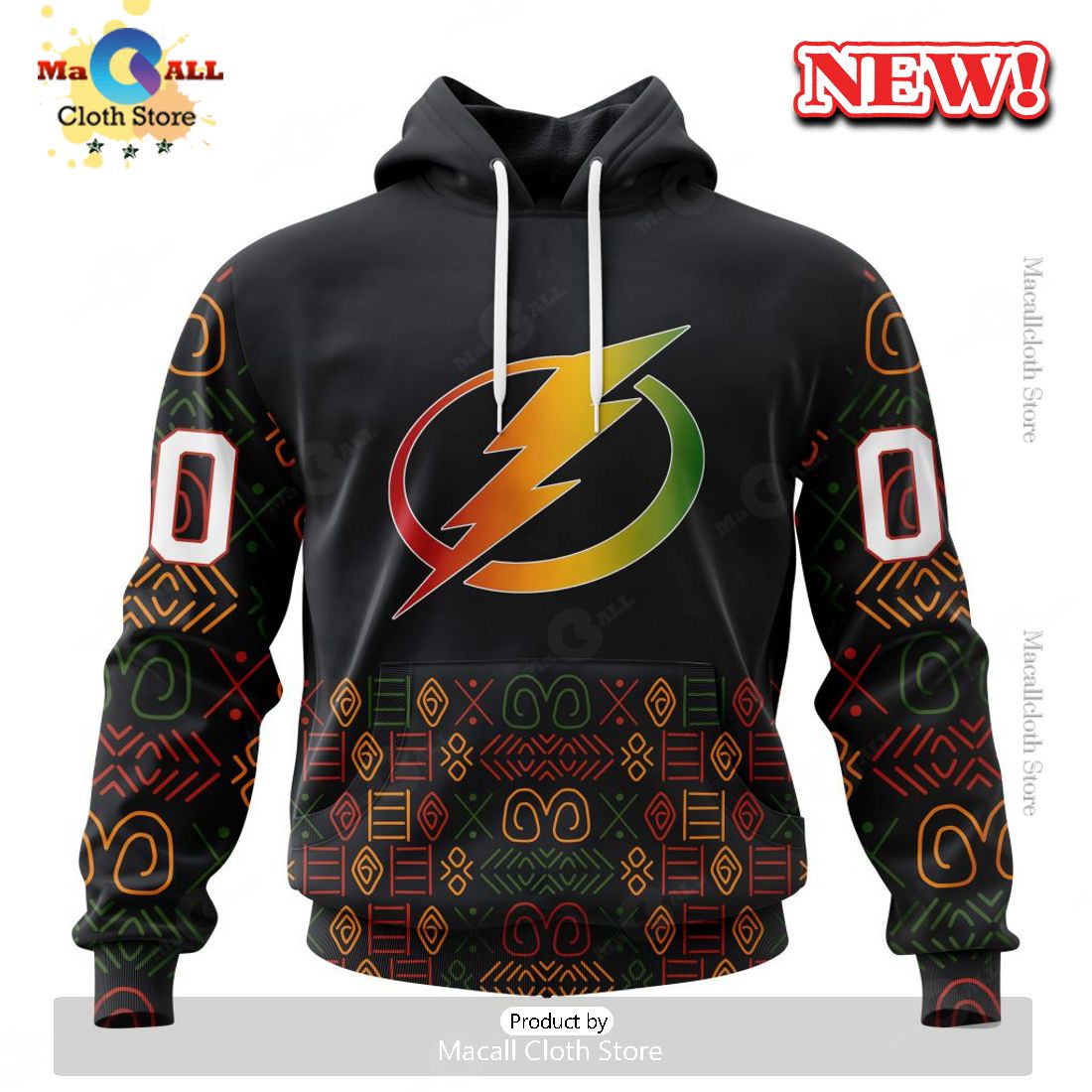 NHL Tampa Bay Lightning Special Design For Black History Month Hoodie 3D
