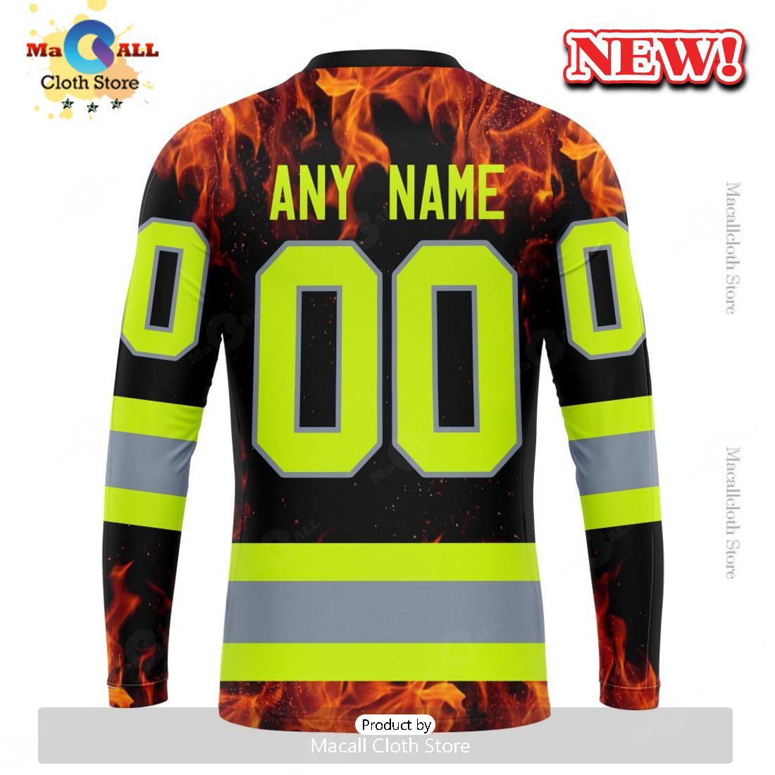 NHL Tampa Bay Lightning Special Design Honoring Firefighters Hoodie 3D NHL Tampa Bay Lightning Special Design Honoring Firefighters Hoodie 3D