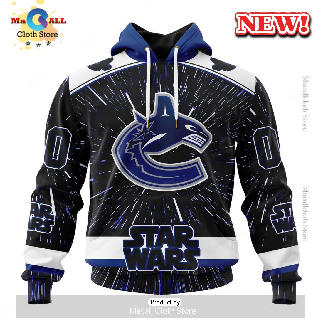 NHL Vancouver Canucks Special Star Wars Design Hoodie 3D NHL Vancouver Canucks Special Star Wars Design Hoodie 3D