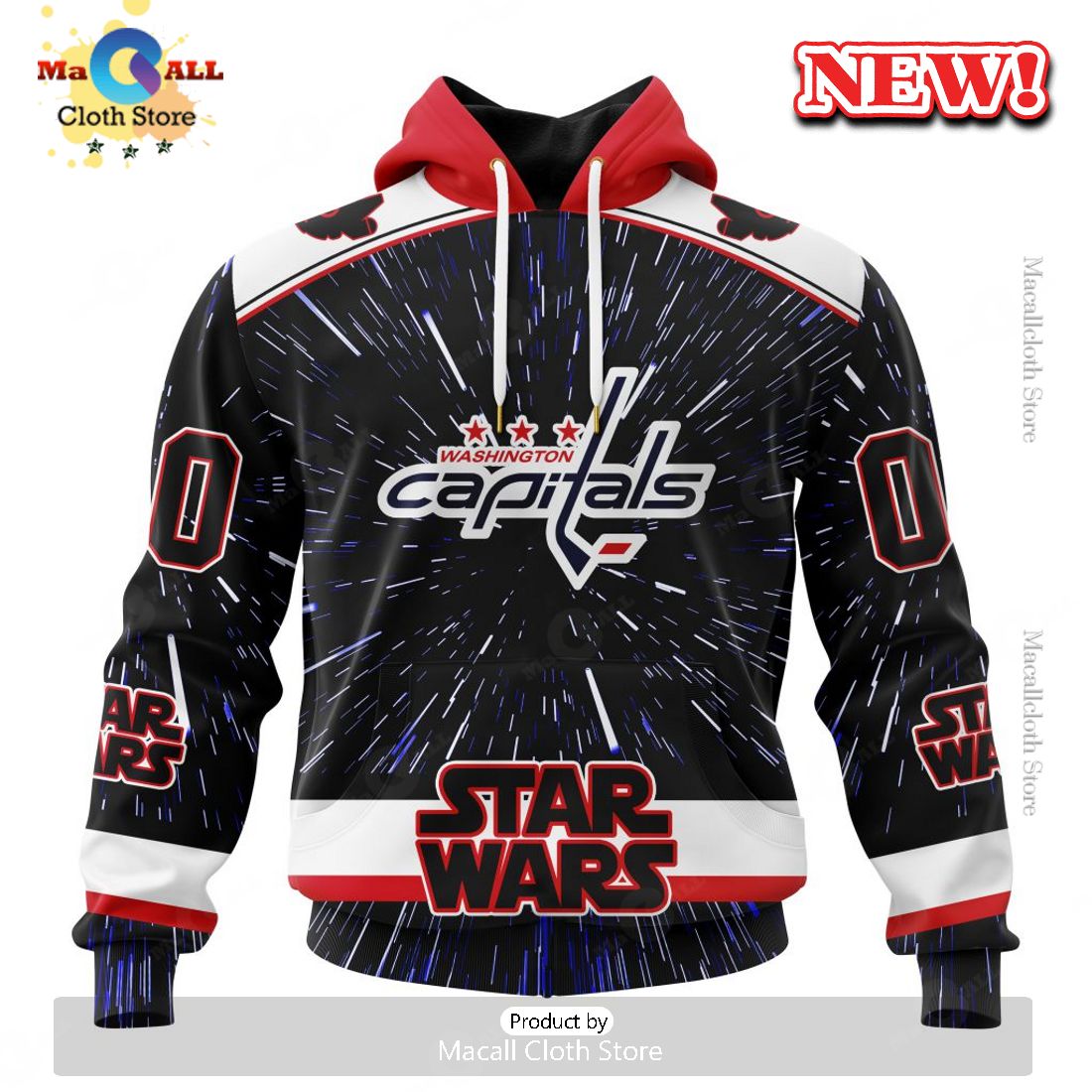 NHL Washington Capitals Special Star Wars Design Hoodie 3D NHL Washington Capitals Special Star Wars Design Hoodie 3D
