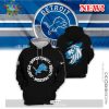 Detroit Lions All Over Printed Clothes White Hoodie 3D