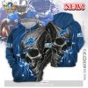 Detroit Lions North Division Gradient All Over Printed Black Hoodie 3D
