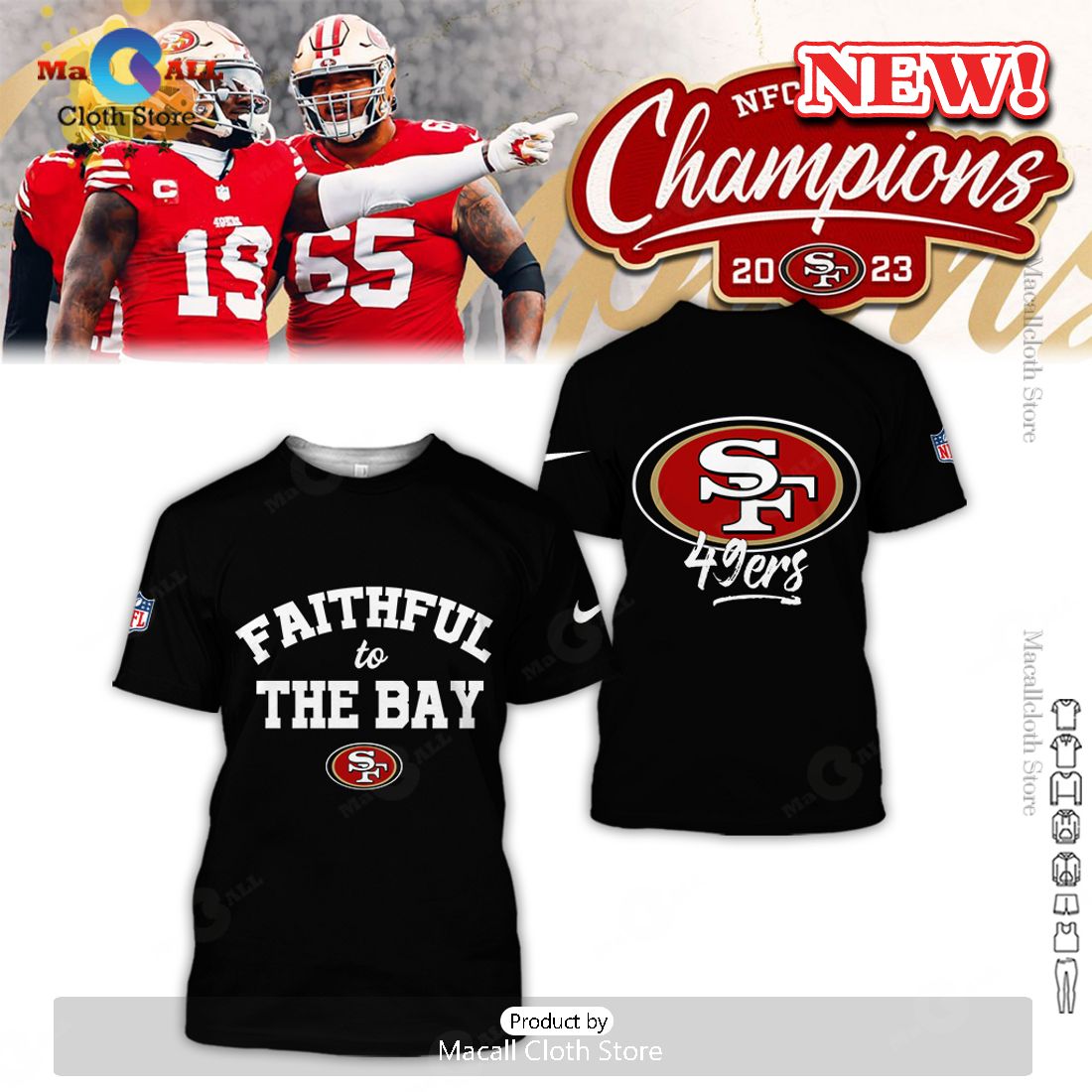 San Francisco 49ers 2023 Faithful To The Bay Black Hoodie 3D, Long Pant