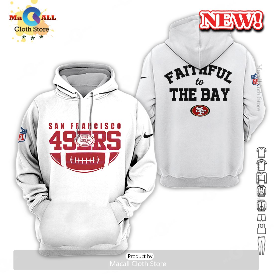 San Francisco 49ers All Over Printed Clothes AP882 San Francisco 49ers All Over Printed Clothes AP882