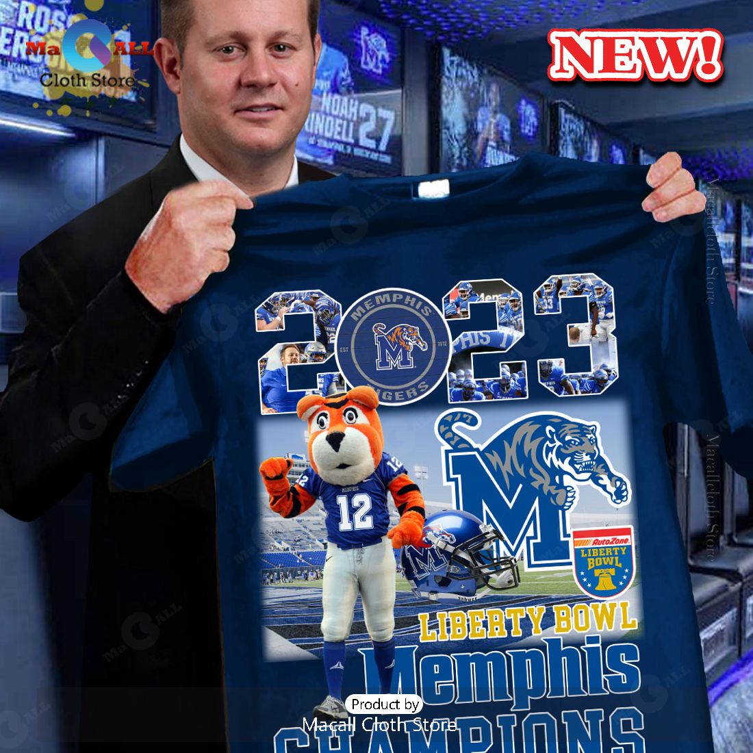2023 Liberty Bowl Memphis Champions Sports T-Shirt 2023 Liberty Bowl Memphis Champions Sports T-Shirt