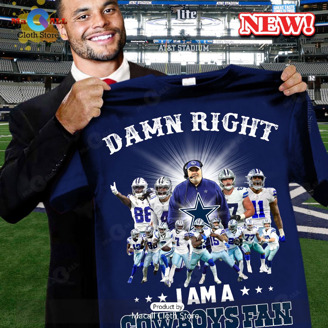 Damn Right - I Am A Cowboys Fan Win Or Lose Sports T-Shirt Damn Right - I Am A Cowboys Fan Win Or Lose Sports T-Shirt
