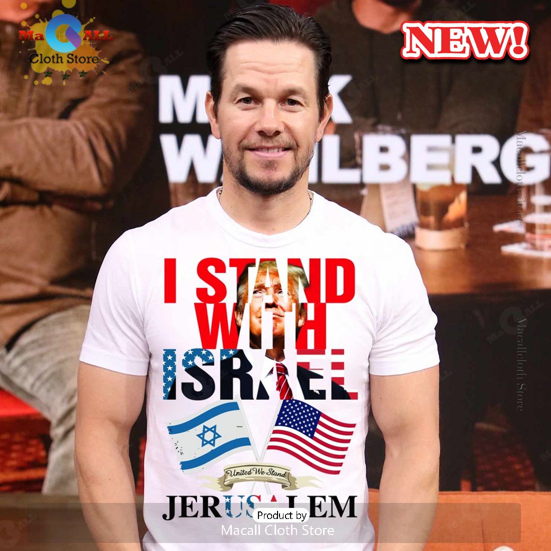I Stand With Israel Jerusalem Classic T-Shirt I Stand With Israel Jerusalem Classic T-Shirt