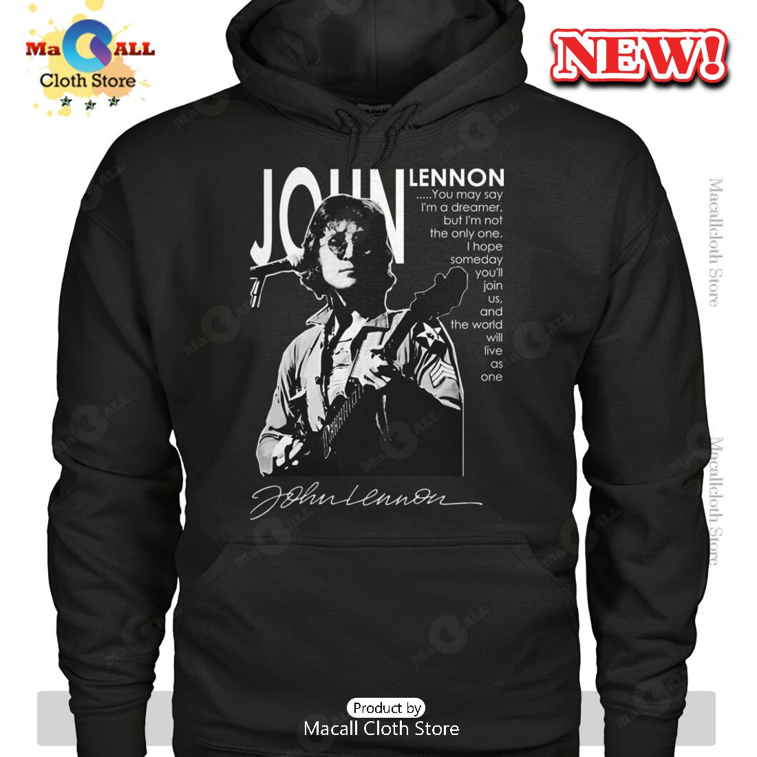 John Lennon Signatures Classic T-Shirt John Lennon Signatures Classic T-Shirt