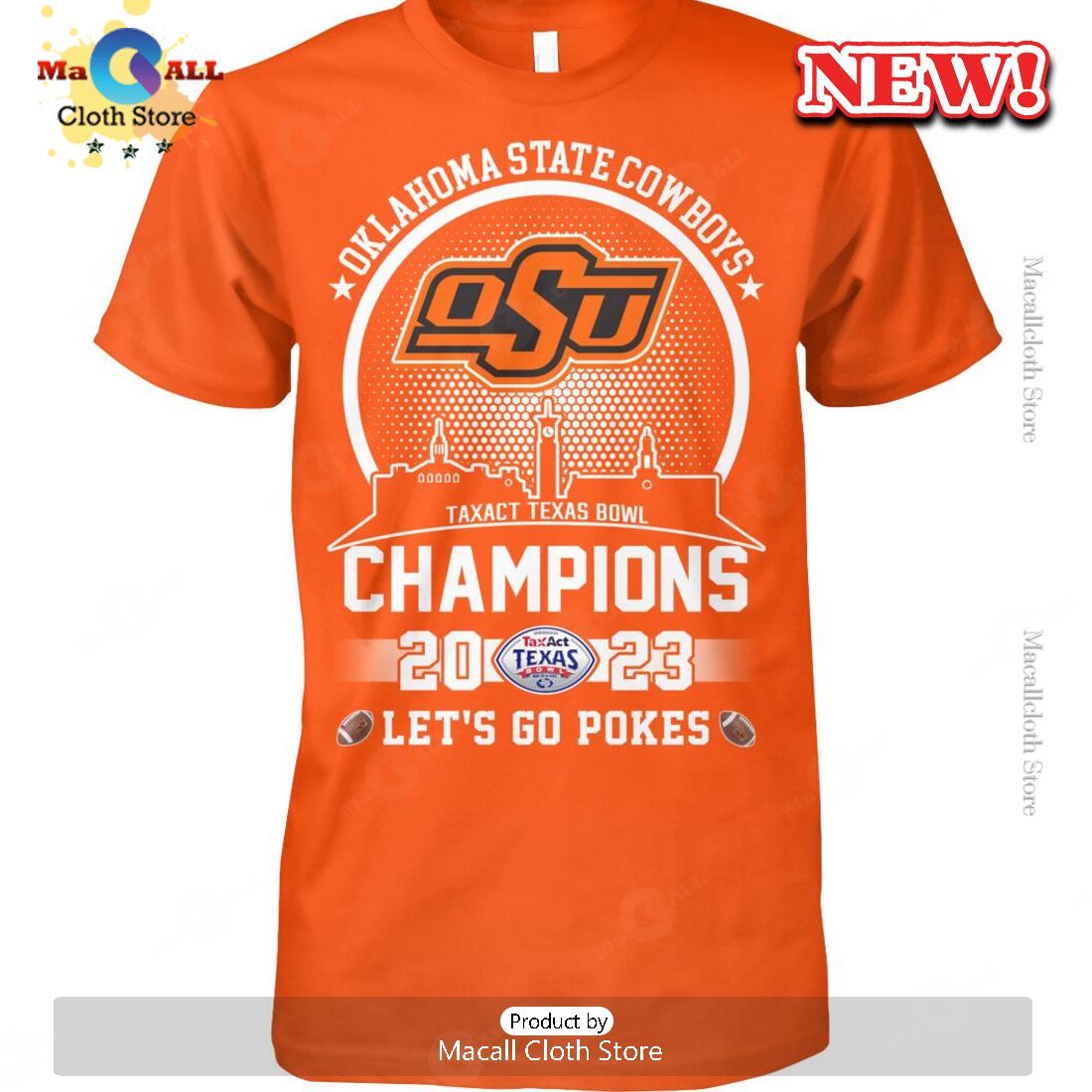 Oklahoma State Cowboys Taxact Texas Bowl 2023 Champpions T-Shirt Oklahoma State Cowboys Taxact Texas Bowl 2023 Champpions T-Shirt