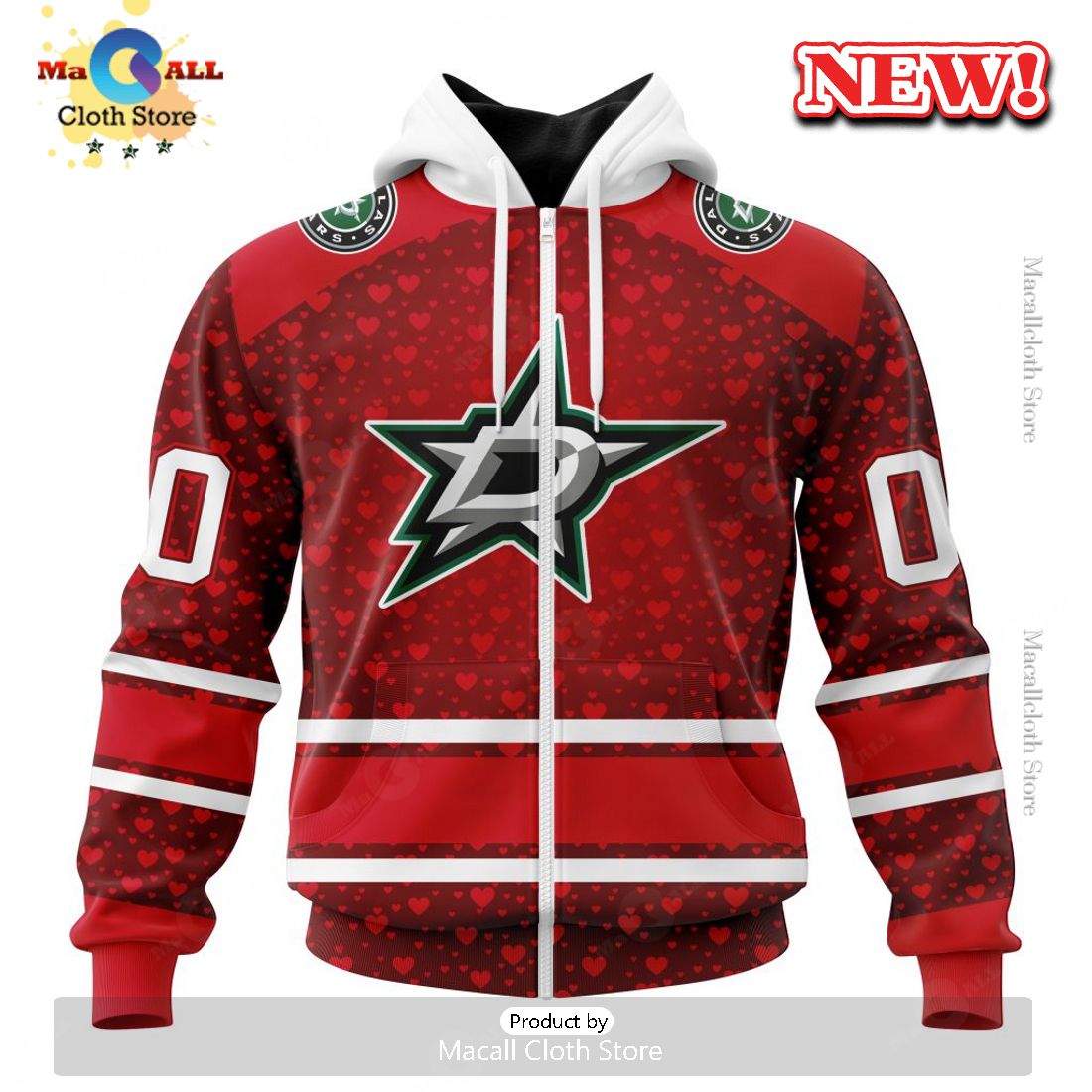 NHL Dallas Stars Special Gift For Valentines Day Hoodie 3D