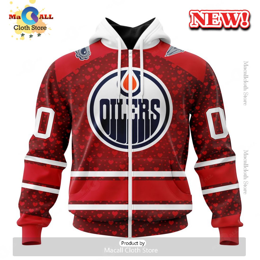 NHL Edmonton Oilers Special Gift For Valentines Day Hoodie 3D