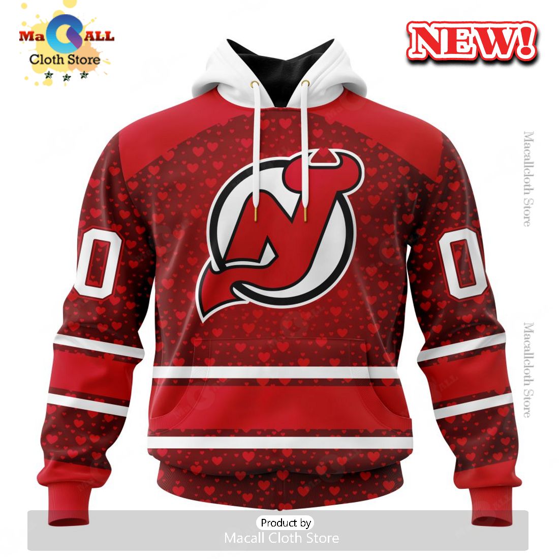 NHL New Jersey Devils Special Gift For Valentines Day Hoodie 3D