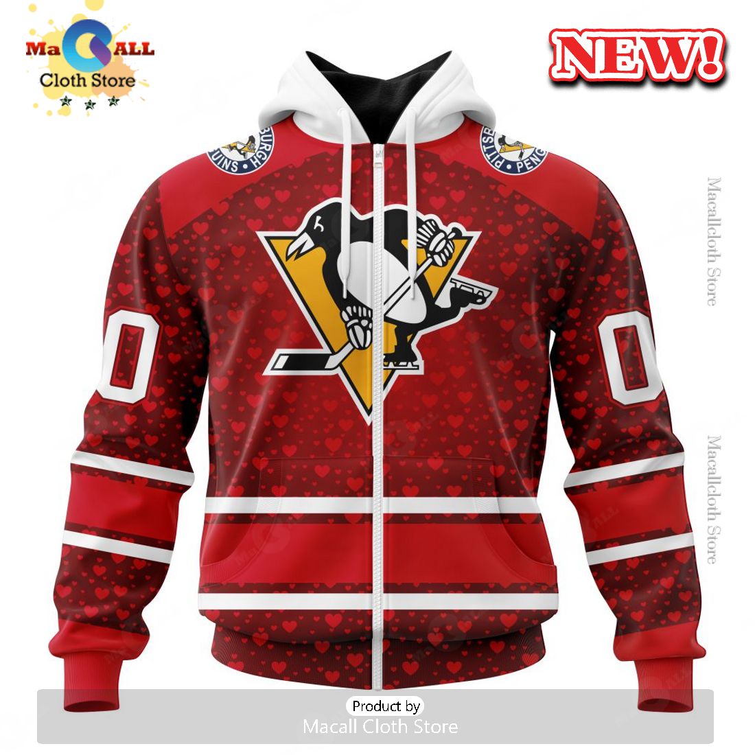 NHL Pittsburgh Penguins Special Gift For Valentines Day Hoodie 3D