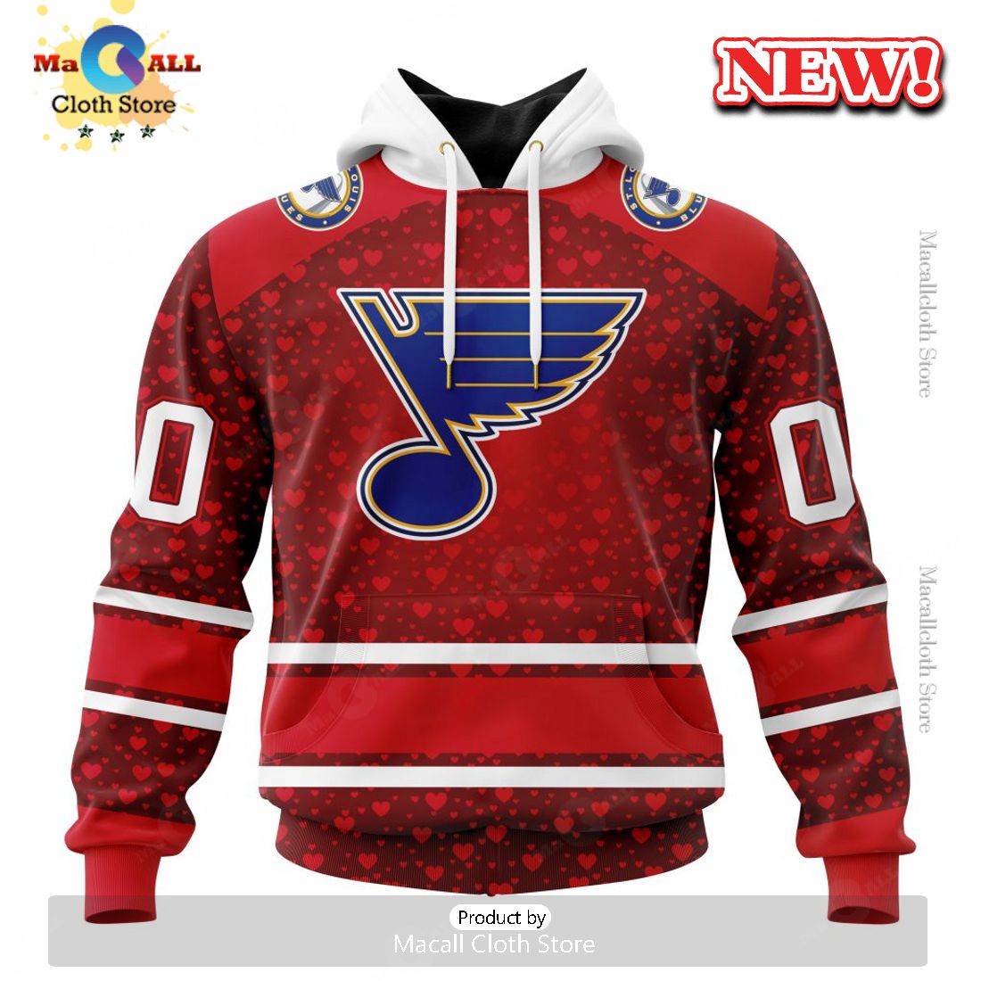 NHL St. Louis Blues Special Gift For Valentines Day Hoodie 3D