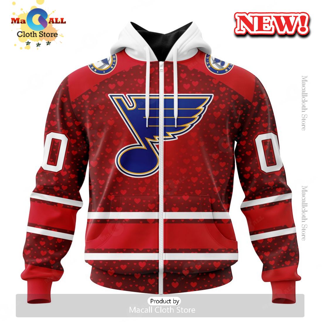 NHL St. Louis Blues Special Gift For Valentines Day Hoodie 3D