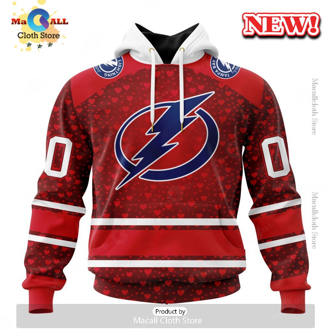 NHL Tampa Bay Lightning Special Gift For Valentines Day Hoodie 3D