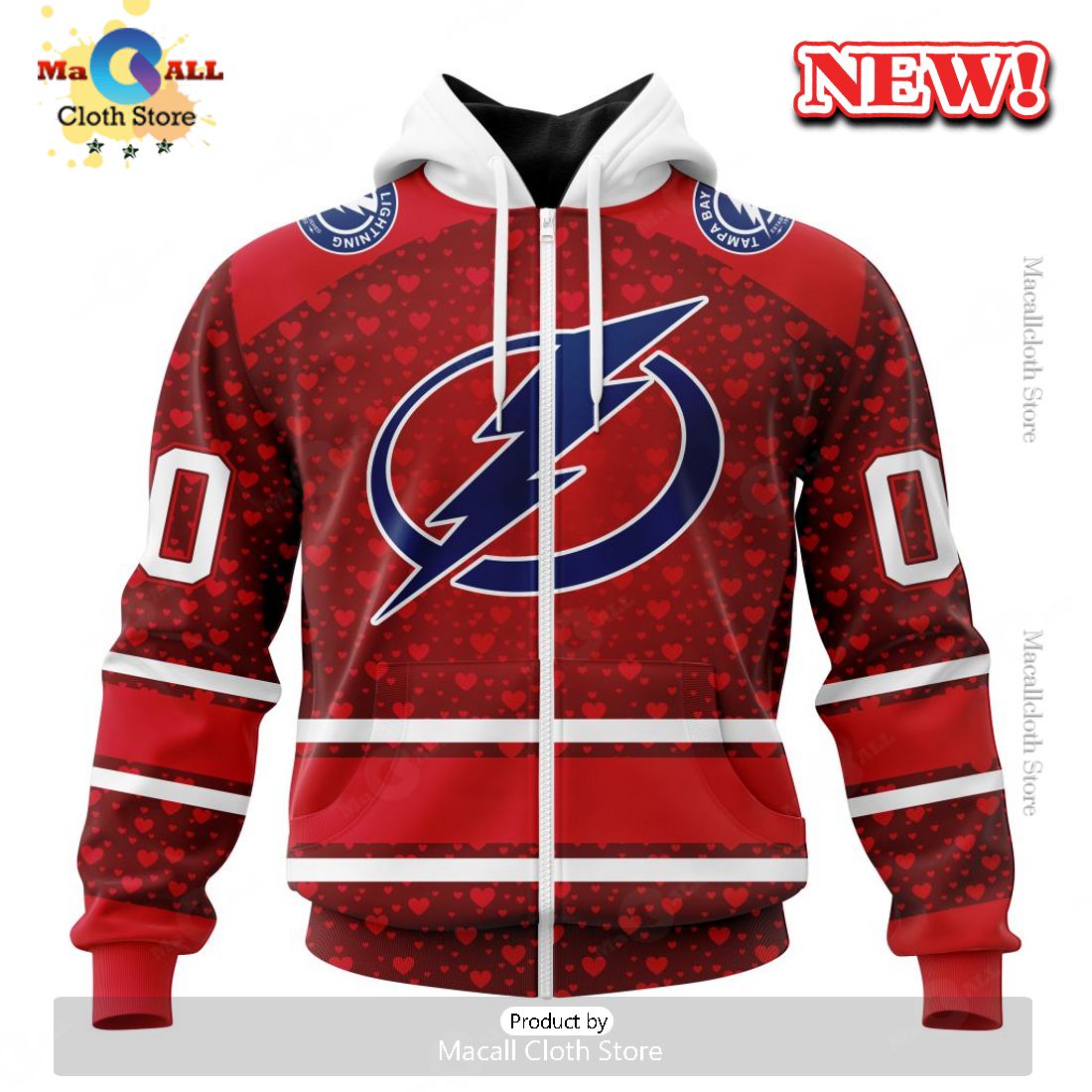 NHL Tampa Bay Lightning Special Gift For Valentines Day Hoodie 3D