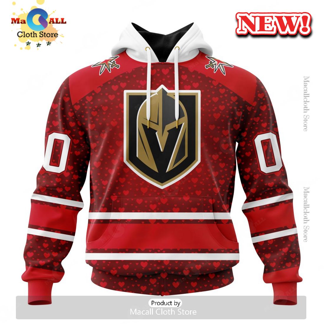 NHL Vegas Golden Knights Special Gift For Valentines Day Hoodie 3D