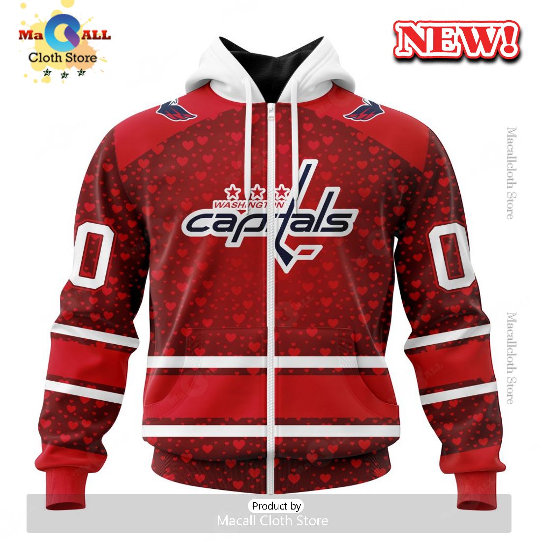 NHL Washington Capitals Special Gift For Valentines Day Hoodie 3D