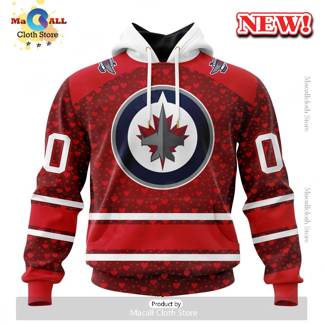 NHL Winnipeg Jets Special Gift For Valentines Day Hoodie 3D