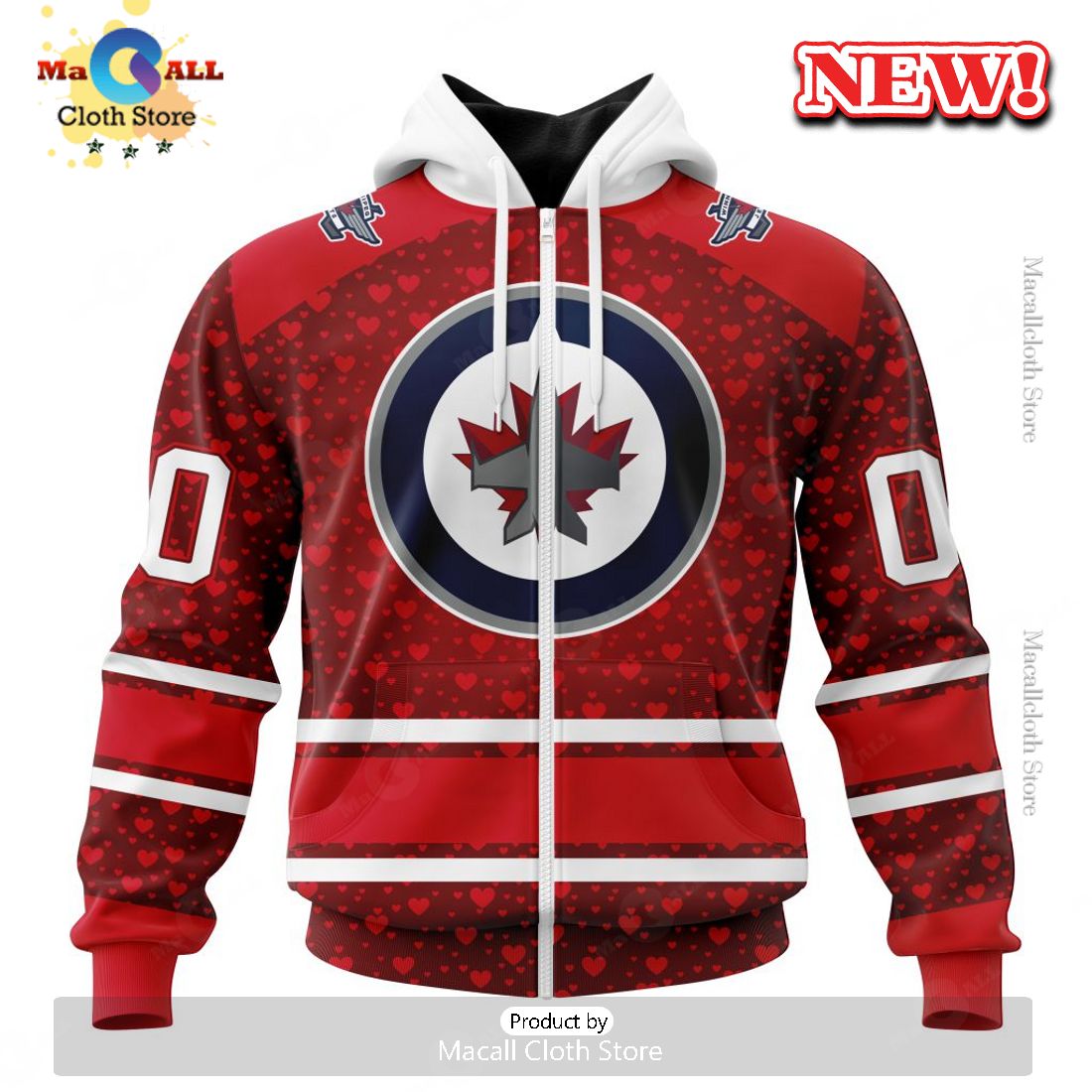 NHL Winnipeg Jets Special Gift For Valentines Day Hoodie 3D