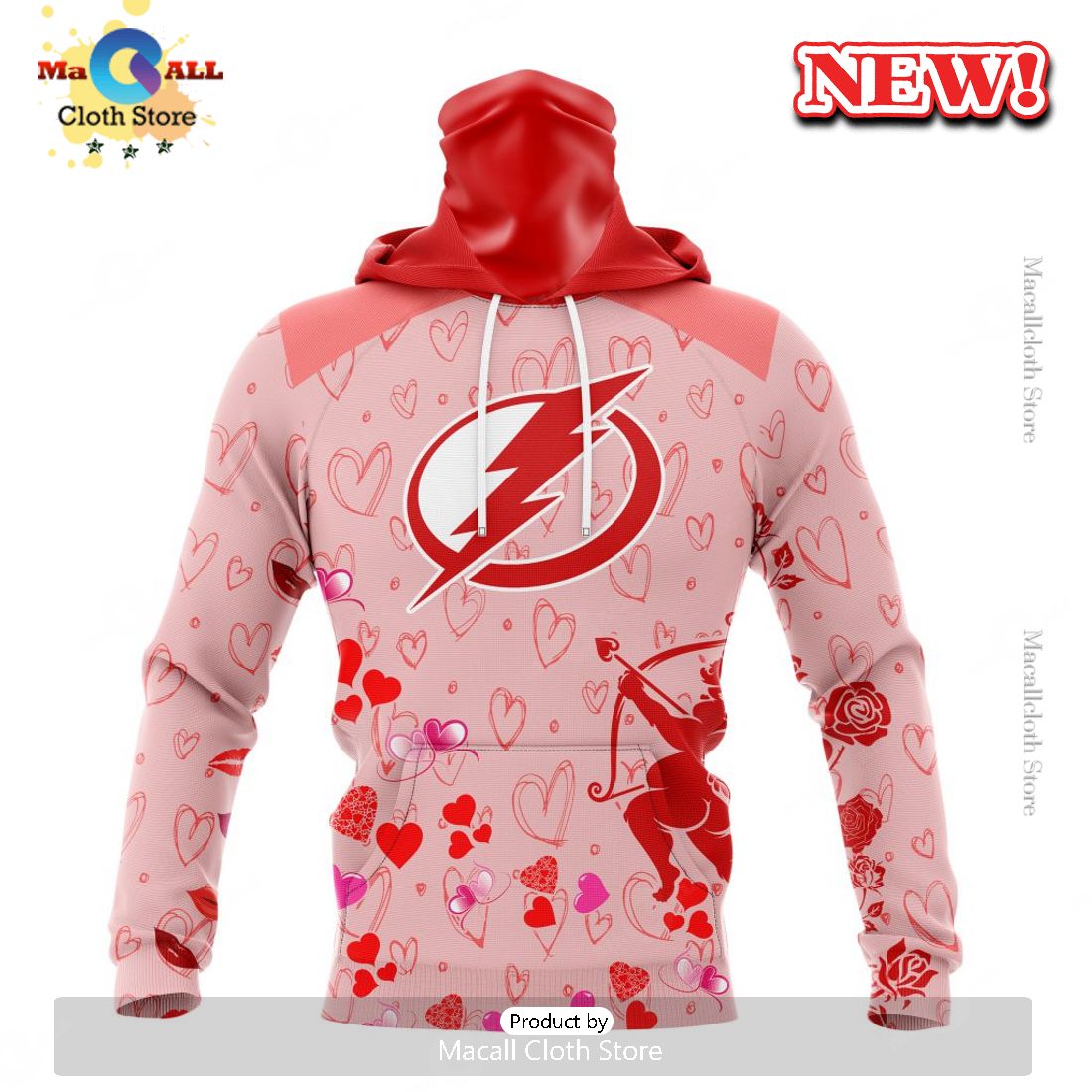 Personalized NHL Tampa Bay Lightning Special Gift For Valentines Day Hoodie 3D